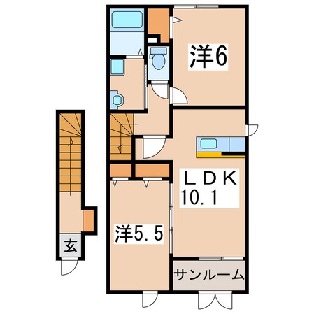 リバーサイド・ルミネⅡの物件間取画像